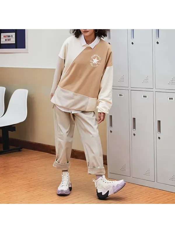Свитер twisted classics crew 'khaki' Converse — изображение 3 из 4, хаки
