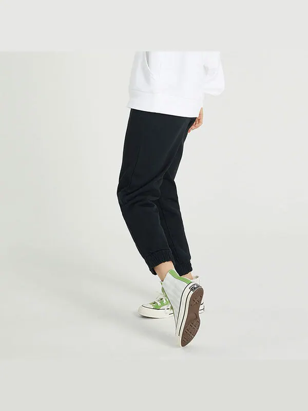Спортивные штаны (WMNS) Converse Solid Color Lacing Bundle Feet Sports Pants/Trousers/Joggers Dark — изображение 4 из 4