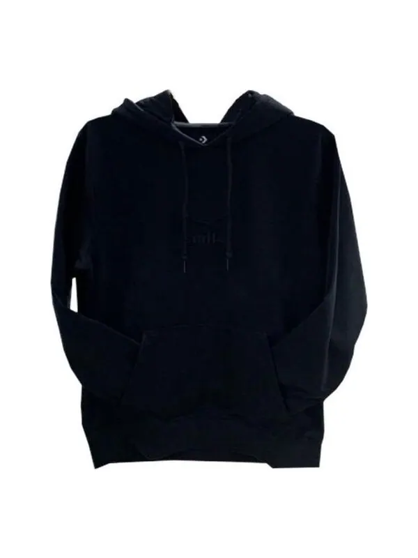 Толстовка jack purcell smile pullover hoodie 'black' Converse — изображение 1 из 1, черный