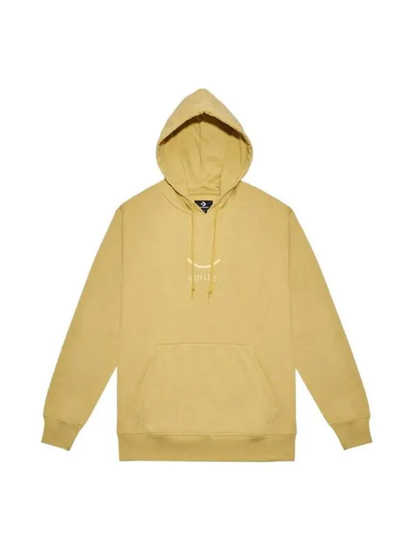 Толстовка jack purcell smile pullover hoodie 'tan' Converse — изображение 1 из 2, бежевый