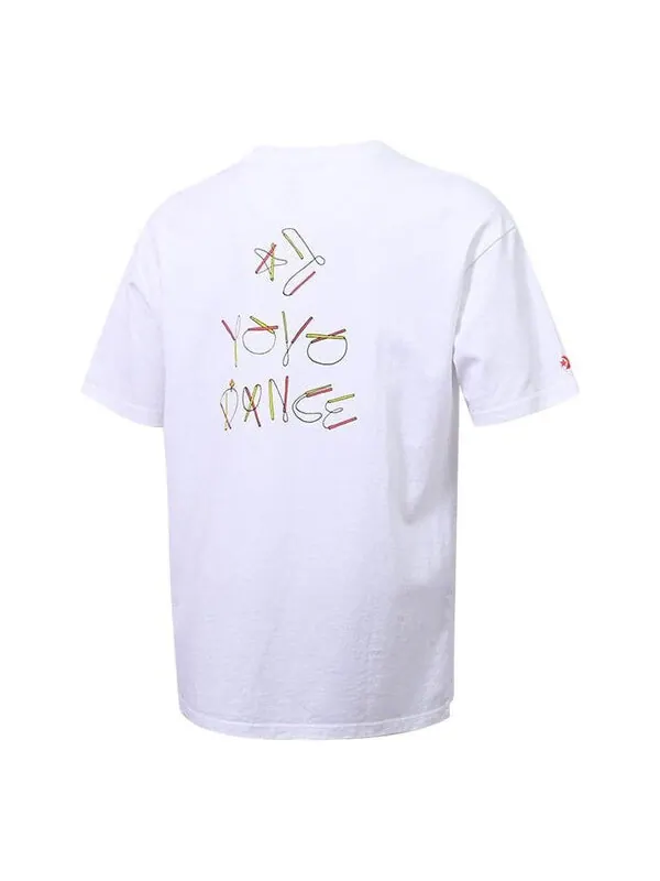 Футболка yoyo graphic tee 'white' Converse — изображение 1 из 2, белый