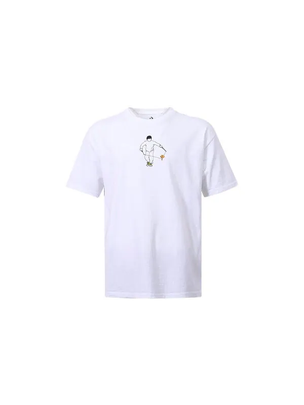 Футболка yoyo graphic tee 'white' Converse — изображение 2 из 2, белый