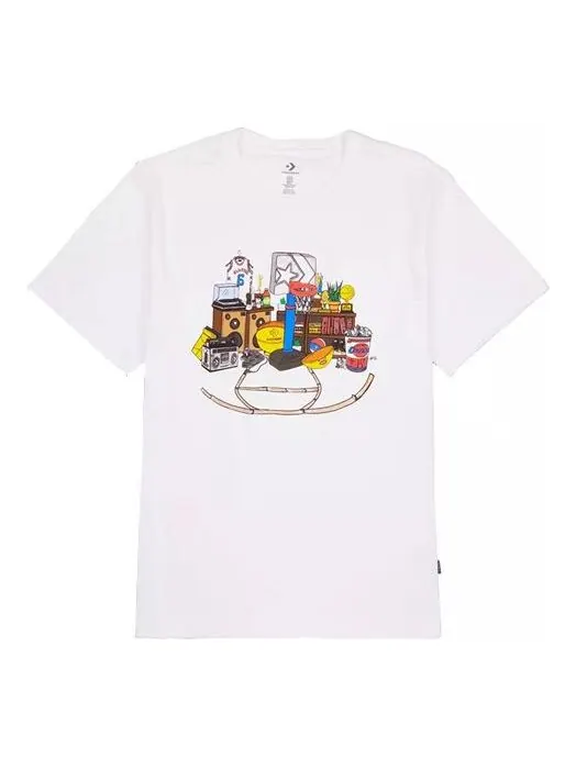 Футболка throwback t-shirt 'white' Converse — изображение 1 из 4, белый