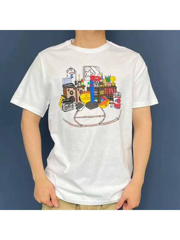 Футболка throwback t-shirt 'white' Converse — изображение 3 из 4, белый