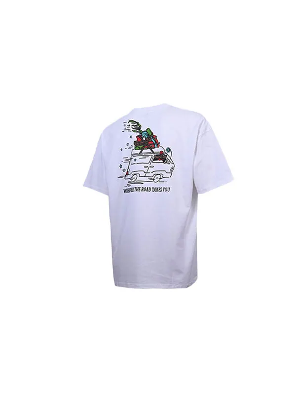 Футболка road trip t-shirt 'white' Converse — изображение 2 из 2, белый