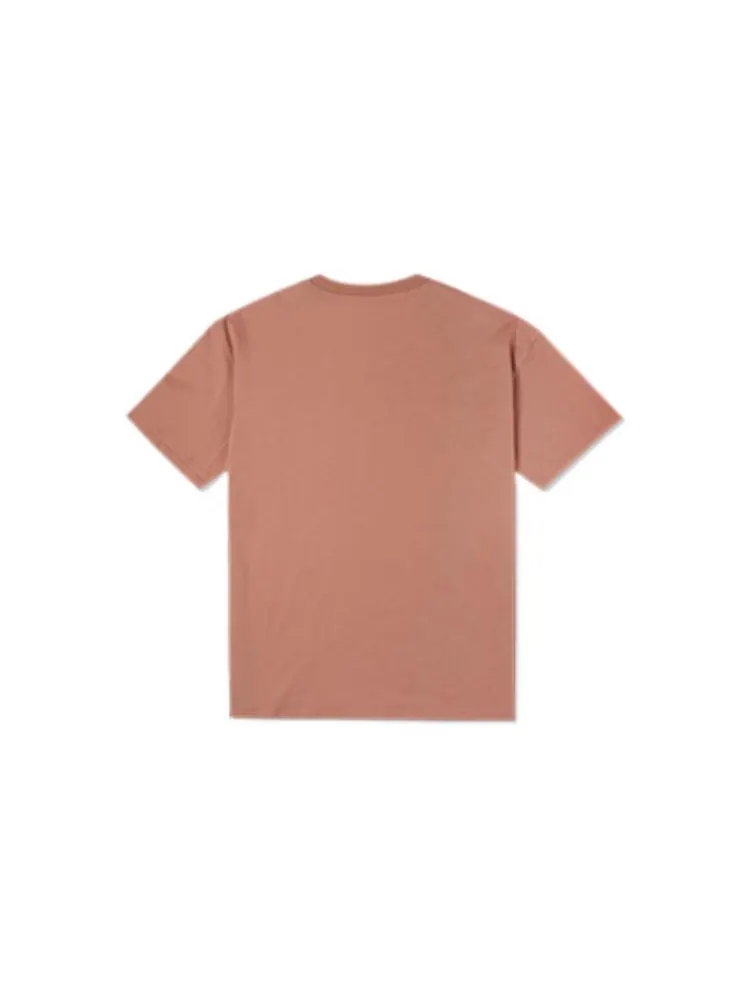 Футболка Converse Pushing Along T-Shirt 'Mineral Clay' — изображение 2 из 2, коричневый