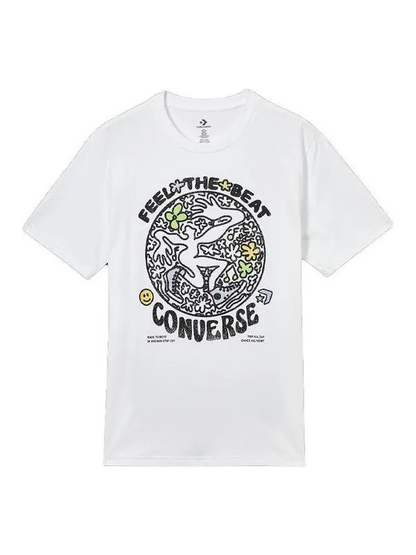 Футболка abstract dance tee 'white' Converse — изображение 1 из 1, белый