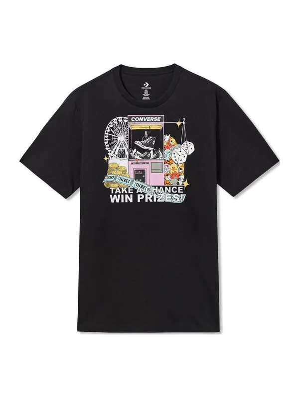 Футболка claw machine graphic tee 'black' Converse — изображение 1 из 2, черный