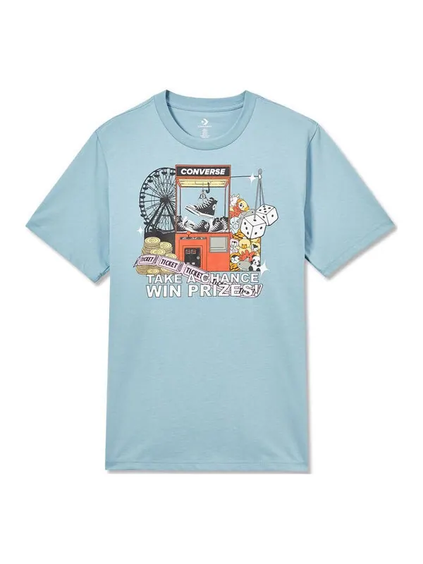 Футболка claw machine graphic tee 'blue' Converse — изображение 1 из 4, синий