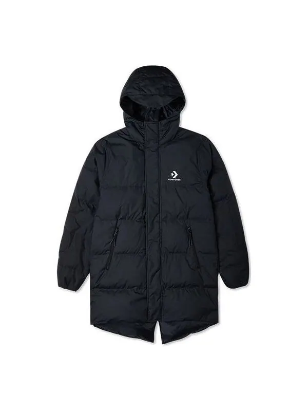 Куртка mid-length winter down jacket 'black' Converse — изображение 1 из 2, черный