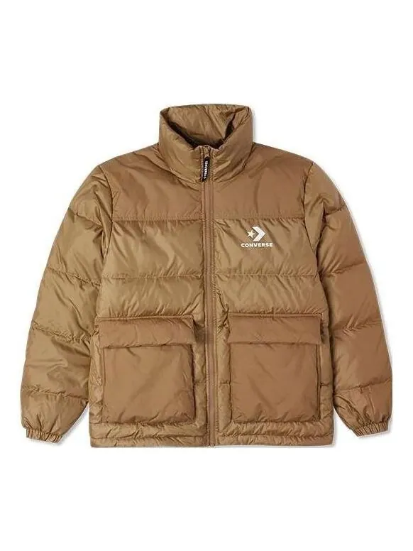 Куртка star chevron down jacket 'brown' Converse — изображение 1 из 2, коричневый