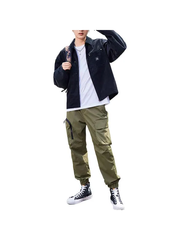 Куртка lightweight shop jacket 'black' Converse — изображение 3 из 4, черный