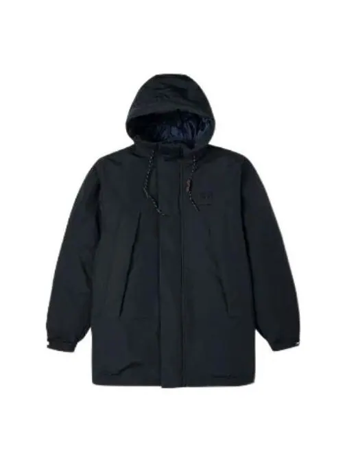 Куртка premium mid down hooded jacket 'black' Converse — изображение 1 из 1, черный