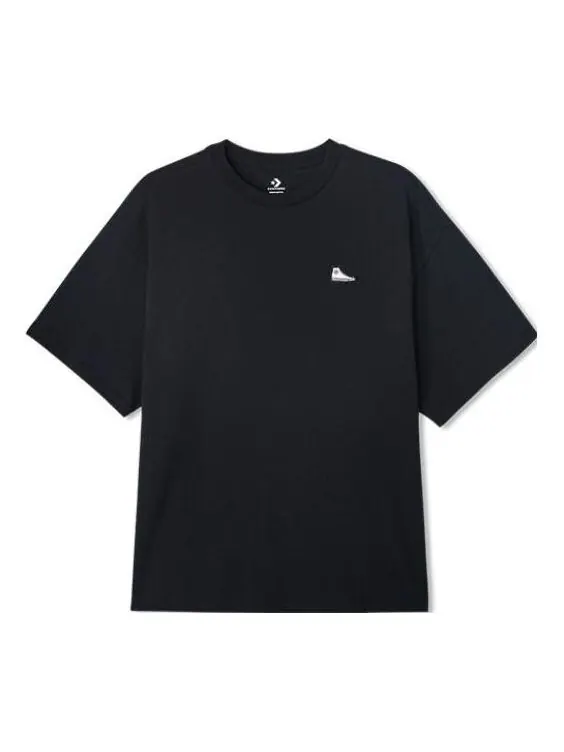 Футболка chuck taylor sneaker patch crew neck t-shirt 'black' Converse — изображение 1 из 2, черный