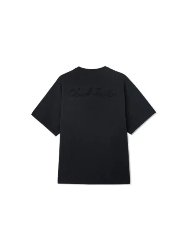 Футболка chuck taylor sneaker patch crew neck t-shirt 'black' Converse — изображение 2 из 2, черный
