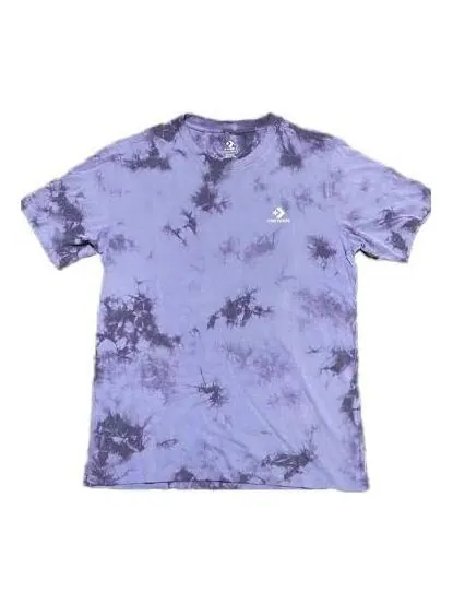 Футболка go-to star chevron washed standard fit t-shirt 'purple' Converse — изображение 1 из 1, фиолетовый