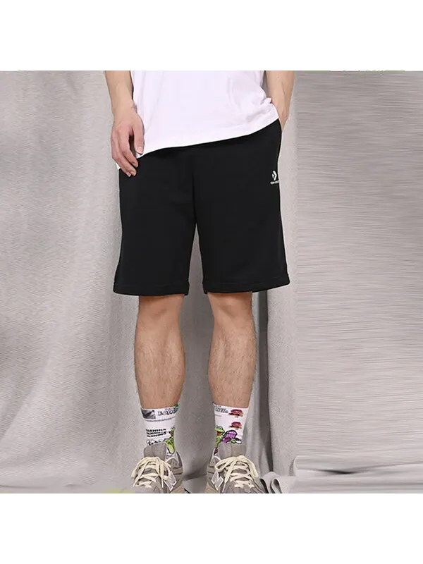 Шорты go-to embroidered star chevron standard-fit fleece short 'black' Converse — изображение 3 из 4, черный