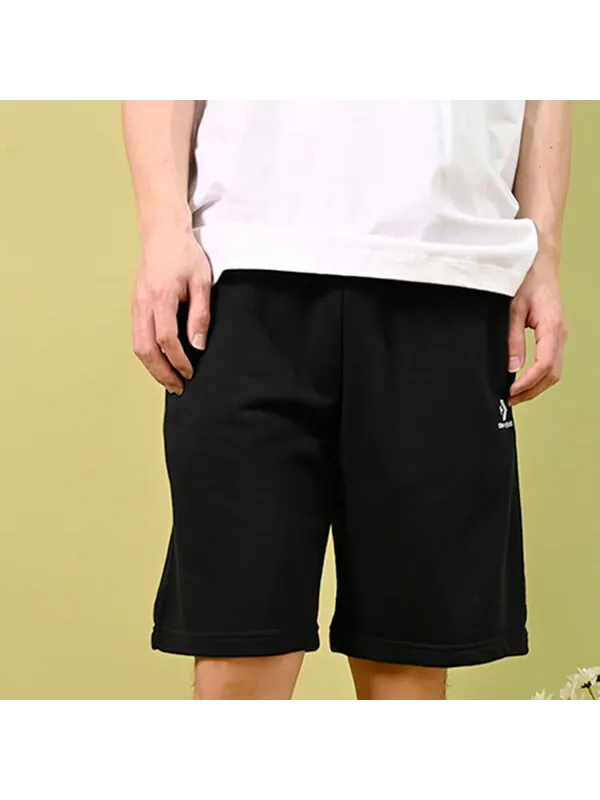 Шорты go-to embroidered star chevron standard-fit fleece short 'black' Converse — изображение 4 из 4, черный