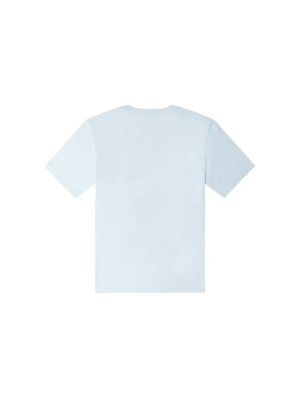 Футболка go-to embroidered star chevron standard-fit t-shirt 'light blue' Converse — изображение 2 из 2, светлый синий