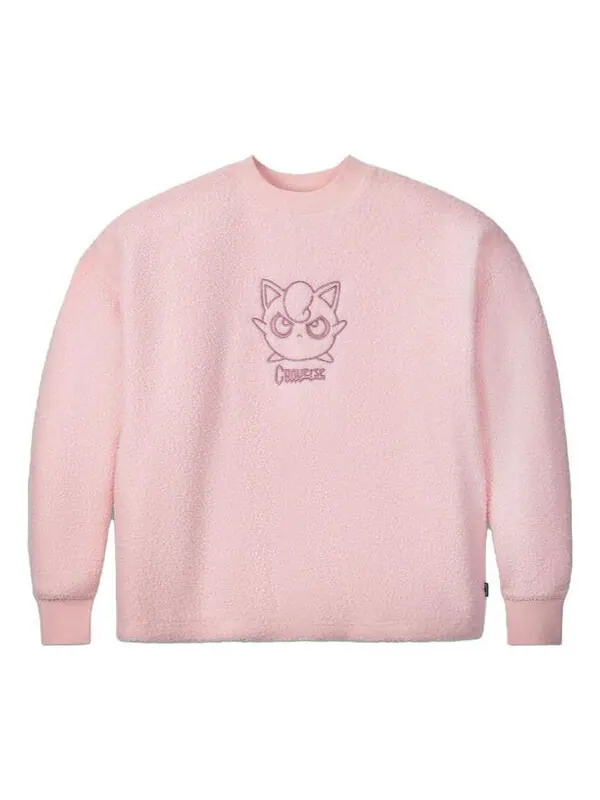 Свитер x pokemon jigglypuff sherpa crewneck sweatshirt 'pink' Converse