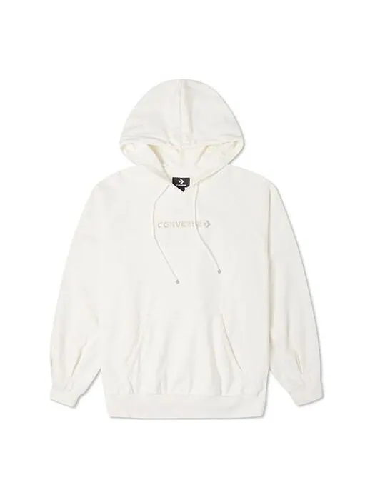 Свитер loose knit hoodie creamy white Converse