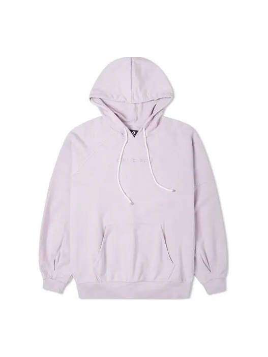 Свитер logo embroidery knitting hoodie purple Converse