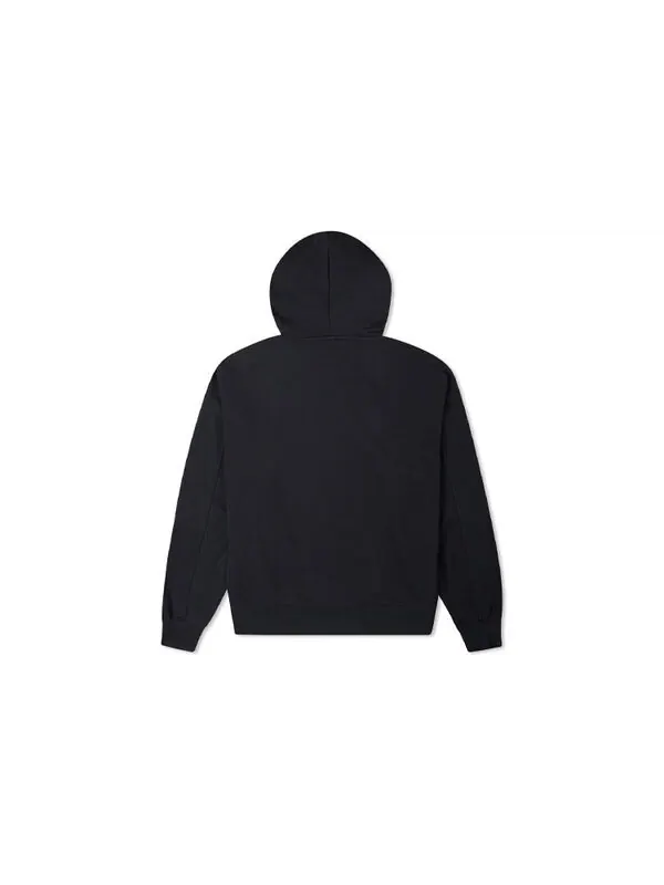Свитер contrasting colors alphabet embroidered knit hoodie black Converse — изображение 2 из 4, черный