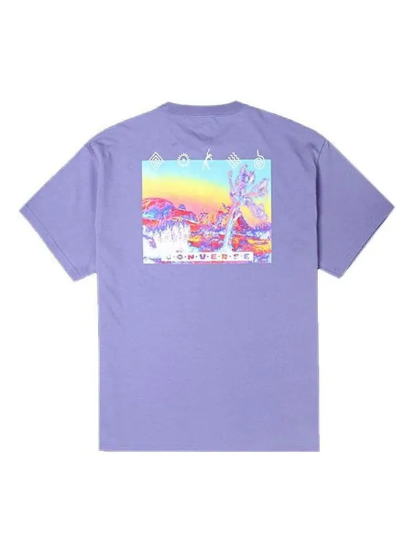 Футболка inverted desert graphic t-shirt 'slate lilac' Converse — изображение 1 из 2, фиолетовый