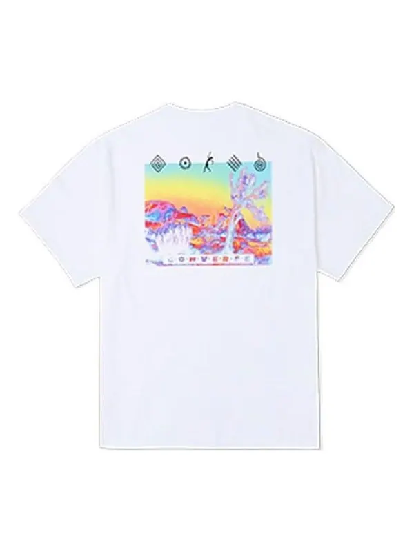 Футболка inverted desert graphic t-shirt 'white' Converse — изображение 1 из 2, белый