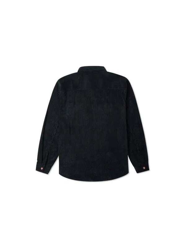 Рубашка corduroy button shirt 'black' Converse — изображение 2 из 2, черный