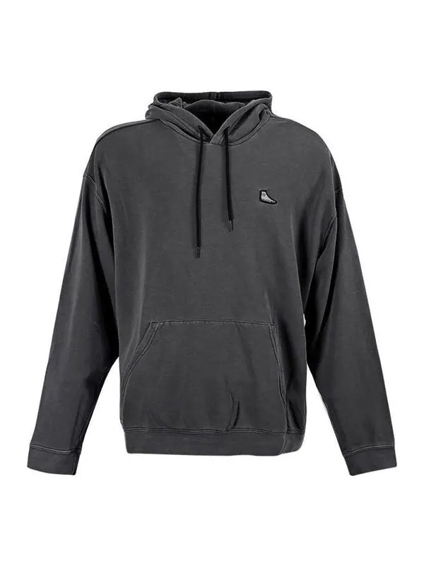 Толстовка go-to chuck taylor sneaker patch loose fit hoodie 'black' Converse — изображение 1 из 3, черный