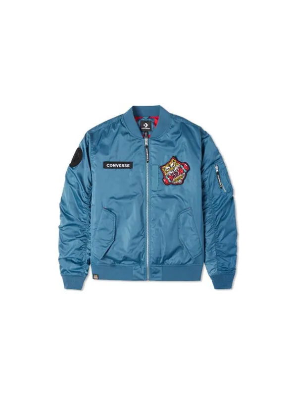 Куртка cny tiger bomber jacket 'blue multi' Converse — изображение 2 из 2, синий/мульти