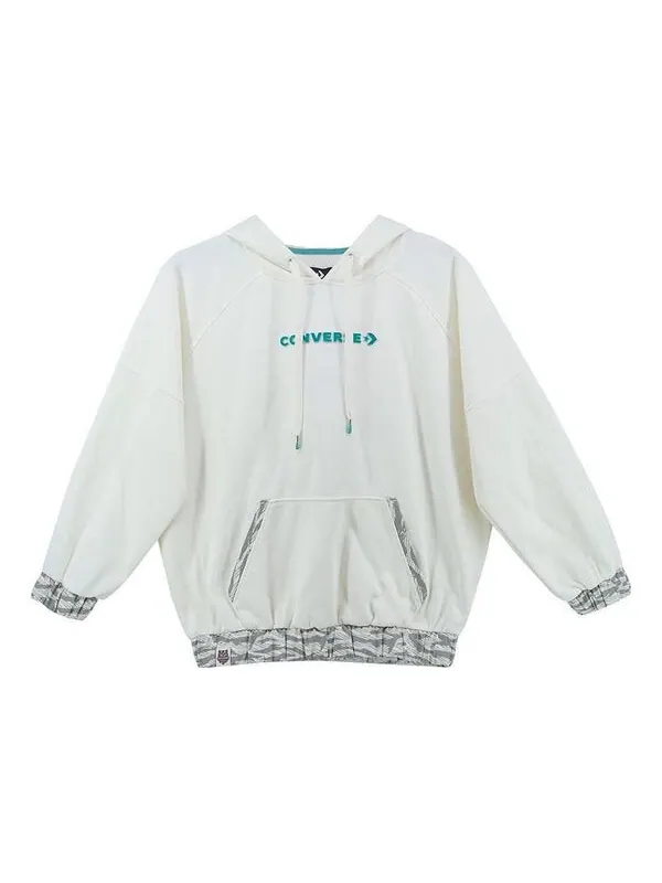 Свитер new year series tiger stripes hoodie milk white Converse
