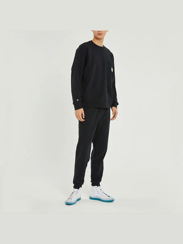 Свитер crafted fashion crew 'black' Converse — изображение 3 из 3, черный