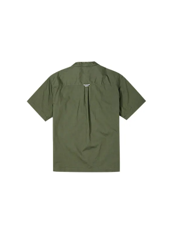 Рубашка layering shirt 'olive green' Converse — изображение 2 из 2, оливковый зеленый