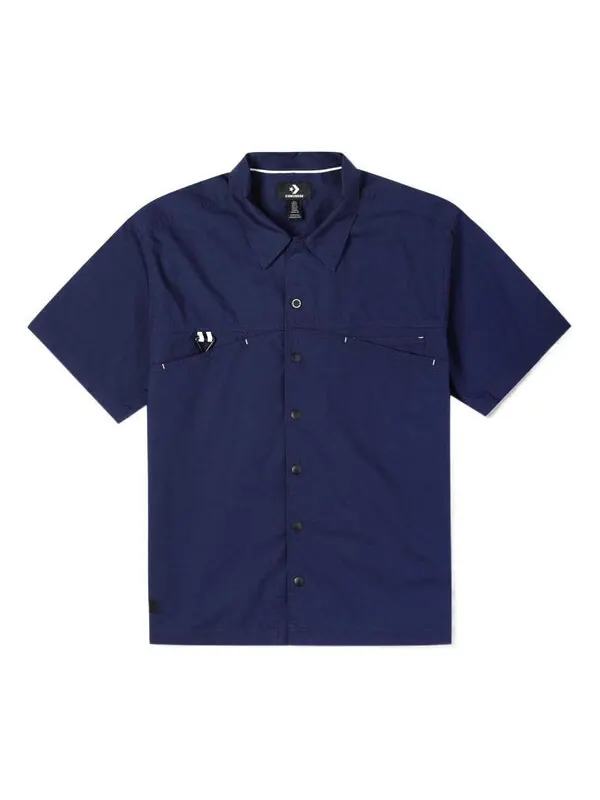 Рубашка layering shirt 'blue' Converse — изображение 1 из 2, синий
