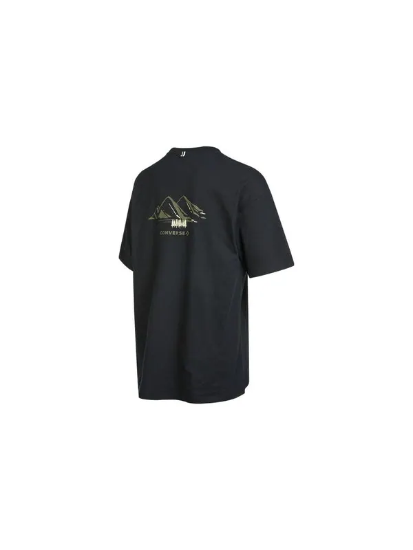 Футболка go outdoor oversized pocket t-shirt 'black' Converse — изображение 2 из 2, черный