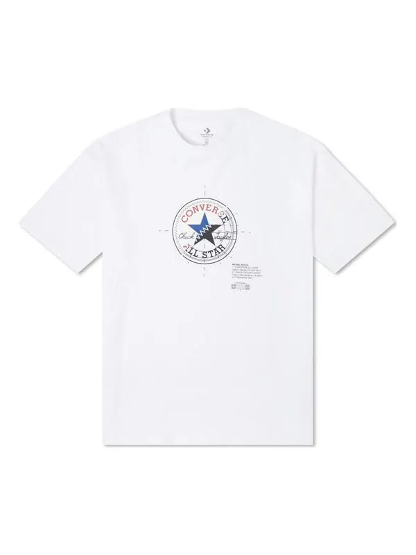 Футболка chuck anatomy oversized tee 'white' Converse — изображение 1 из 4, белый