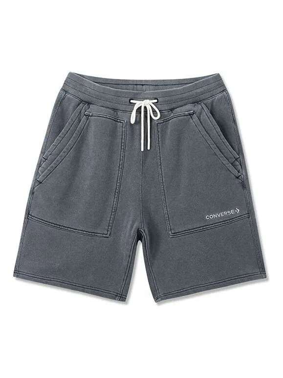 Шорты premium fleece shorts 'grey' Converse — изображение 1 из 2, серый
