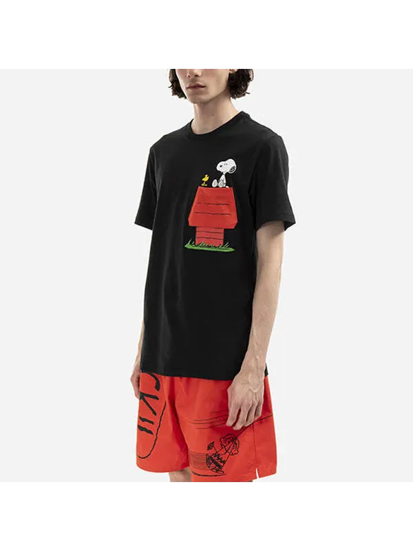 Футболка x peanuts pocket t-shirt 'black' Converse — изображение 4 из 4, черный