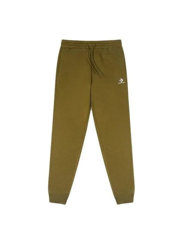 Брюки go-to embroidered star chevron standard-fit fleece sweatpant 'green' Converse — изображение 1 из 2, зеленый