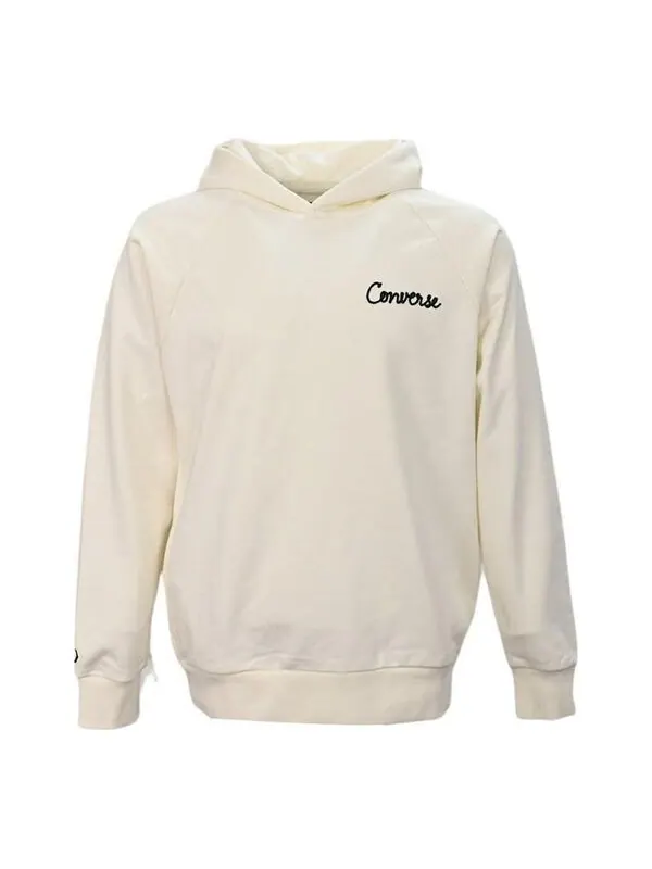 Толстовка raglan elevated hoodie 'beige' Converse — изображение 1 из 2, бежевый