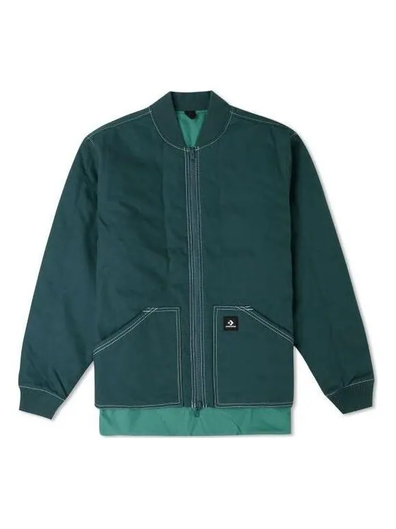 Куртка utility reversible padded jacket 'green' Converse — изображение 1 из 2, зеленый