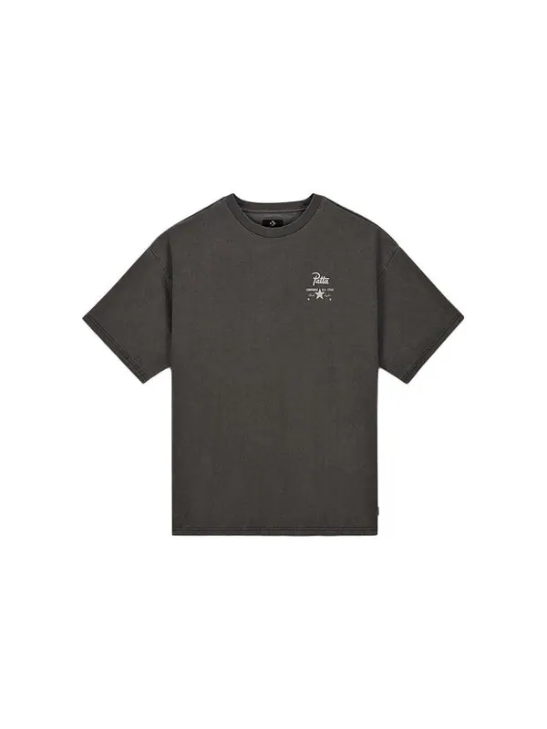Футболка x patta four-leaf clover short sleeve t-shirt 'black' Converse — изображение 2 из 2, черный