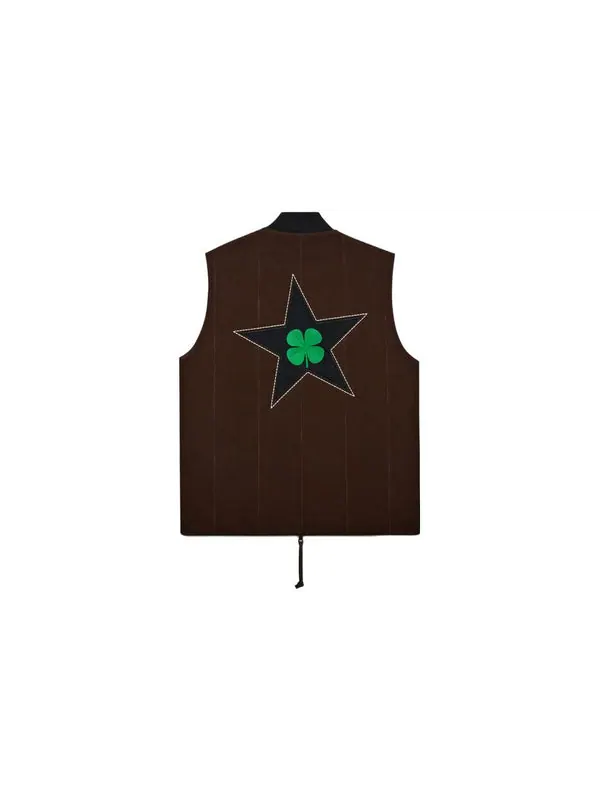 Жилет x patta four-leaf clover utility reversible padded vest 'java' Converse — изображение 2 из 2, коричневый