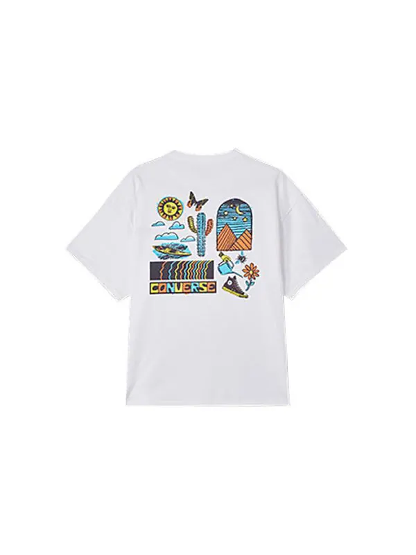 Футболка daydreamer t-shirt 'white' Converse — изображение 2 из 2, белый