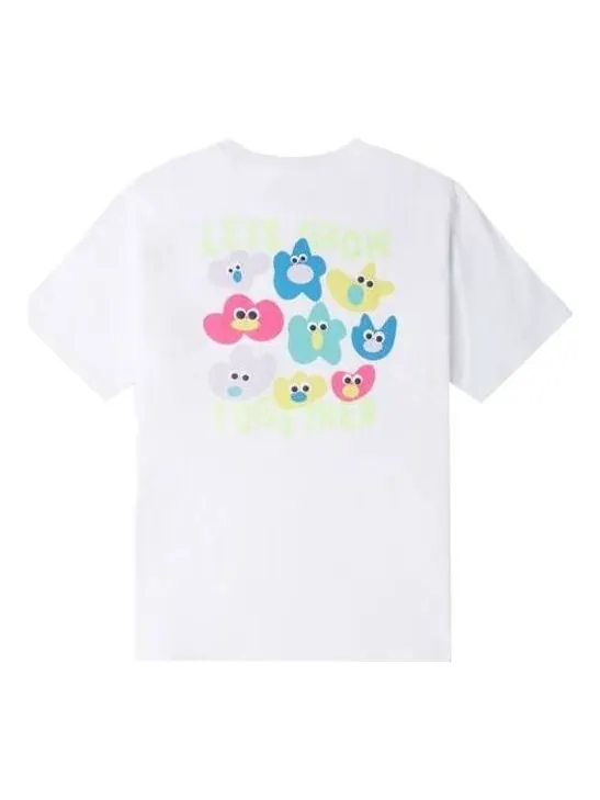 Футболка grow together t-shirt 'white' Converse — изображение 1 из 1, белый/мульти