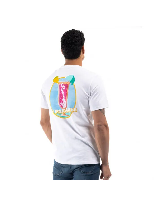 Футболка tropical drink t-shirt 'white' Converse — изображение 2 из 2, белый