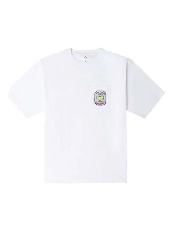 Футболка fruit patch pocket tee 'white' Converse — изображение 1 из 2, белый