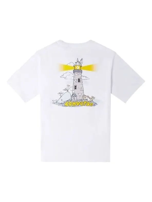 Футболка lighthouse t-shirt 'white' Converse — изображение 1 из 2, белый